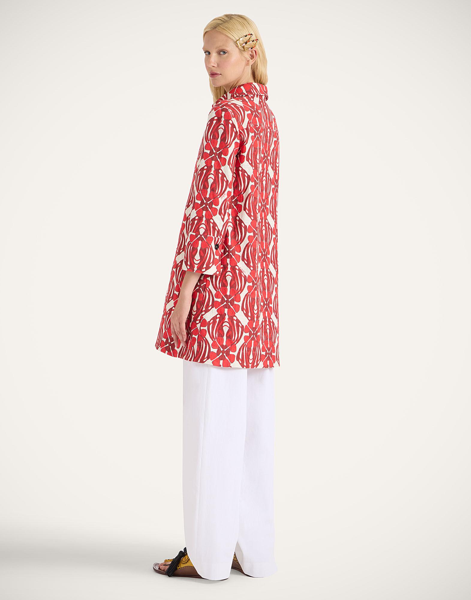 La DoubleJ Short Artemis Dress Clover Red DRE0180COT005CLO05RE01