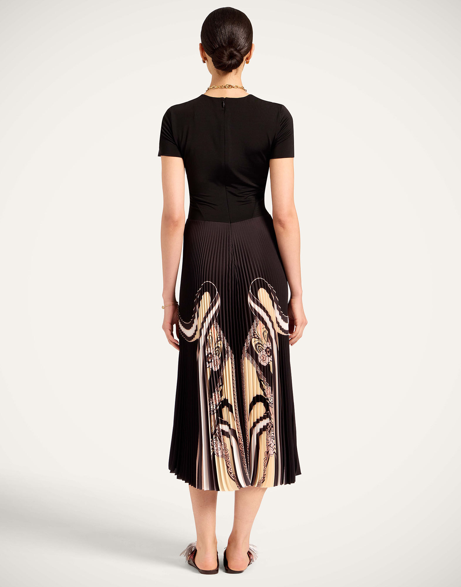 La DoubleJ Chignon Dress Ambrosia Plac&eacute;e Black DRE1030CHF007AMB03BL01