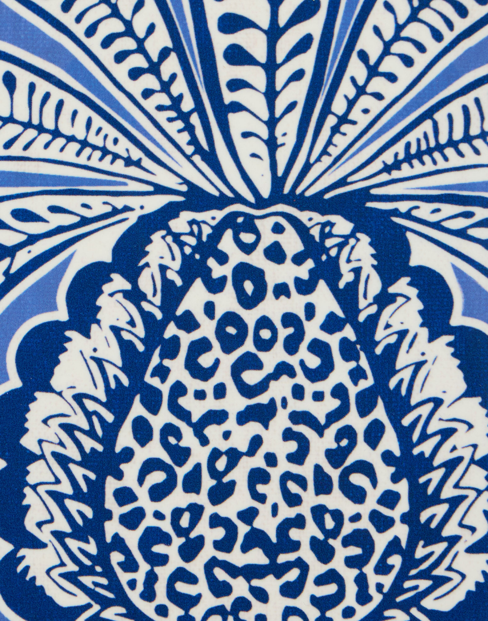 La DoubleJ Disk Placemats Set Of 2 Big Pineapple Blue PMT0032CRK001PNP10BU03
