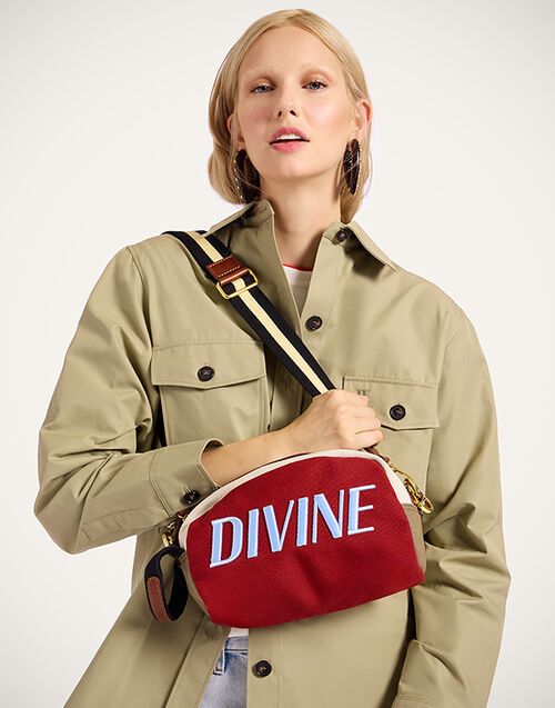 La DoubleJ Divine Beauty Bag Solid Bordeaux BAG0090COT079SOLIDRE02