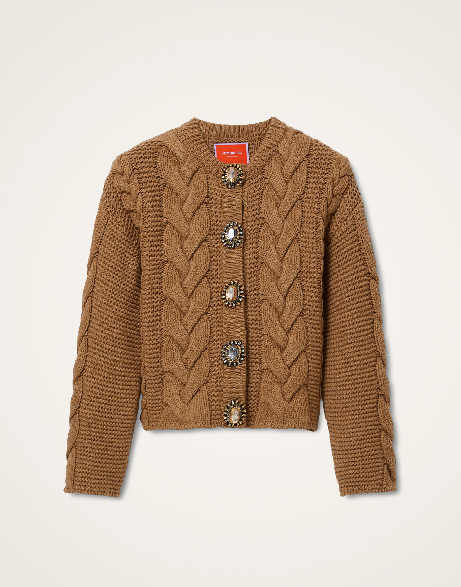 La DoubleJ Portrait Cardigan Solid Brown PUL0211KNI120VA271BR02