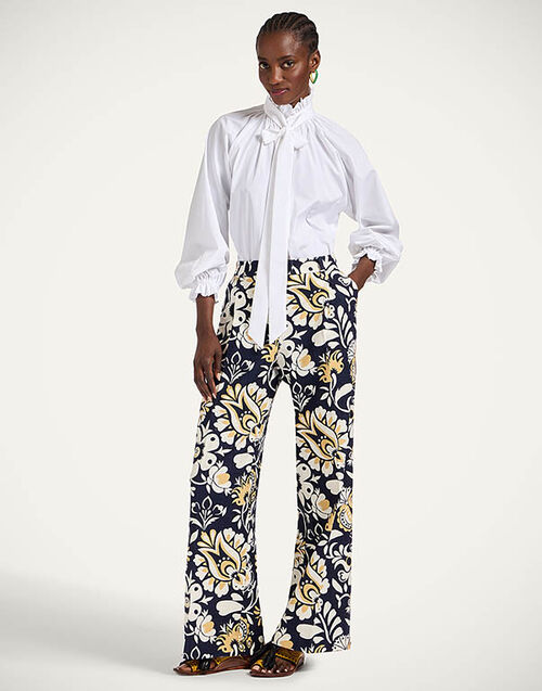 La DoubleJ Loose Pants Selva Blue TRO0135COT005SEL06BU03