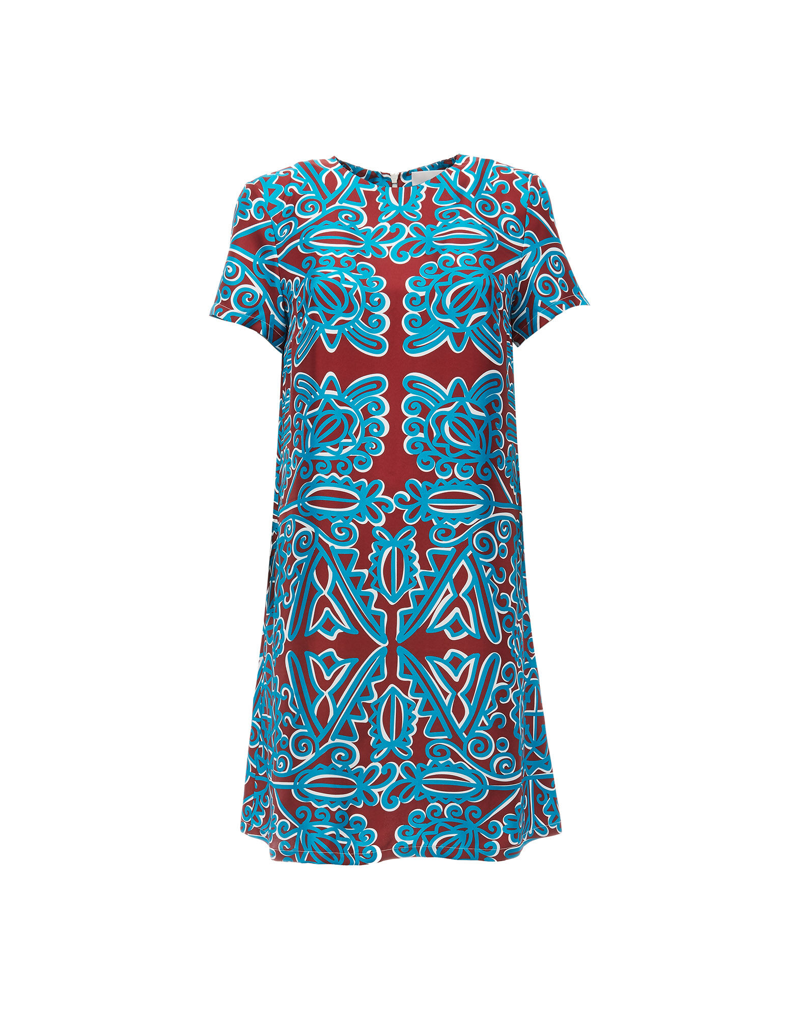 LaDoubleJ Mini Swing Dress Parnaveg Turchese DRE0159SIL001PRN0003