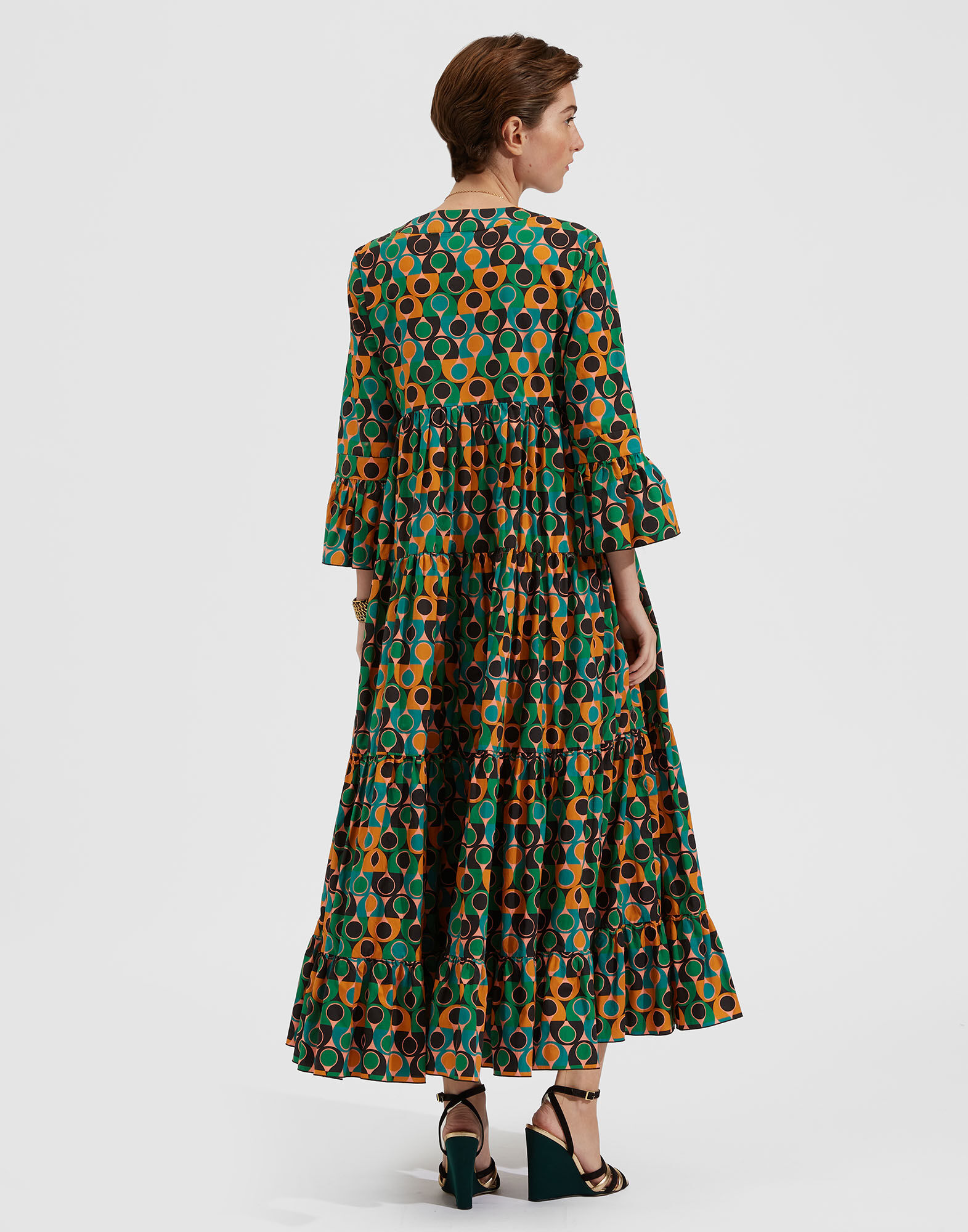 LaDoubleJ Jennifer Jane Dress Gumball Verde DRE0114COT001GUM0002