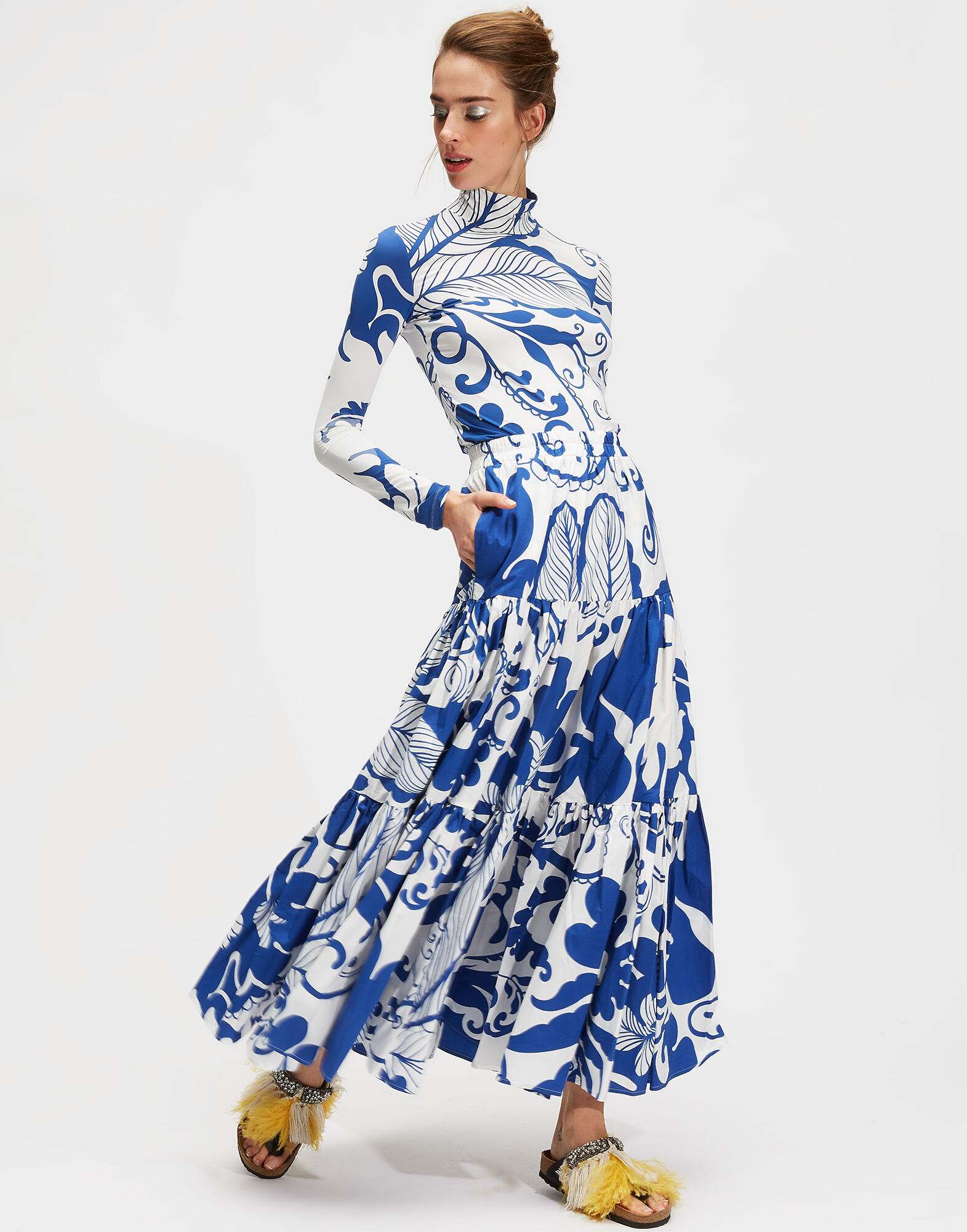 LaDoubleJ Turtleneck Marea Blu SHI0030JER005MRE0002