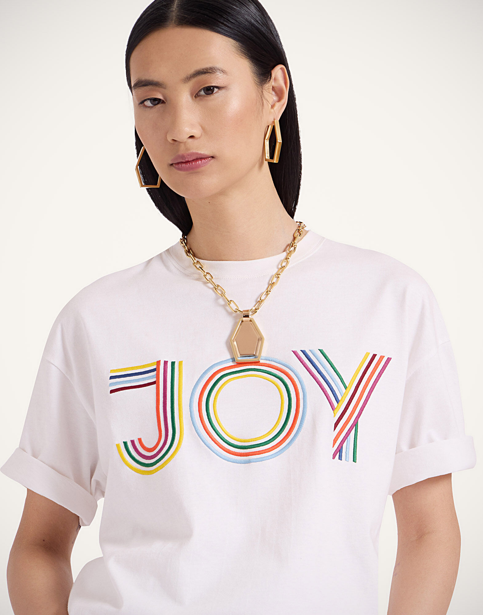 La DoubleJ House T-Shirt Joy Off White TSH0056JER032SOP07WH05