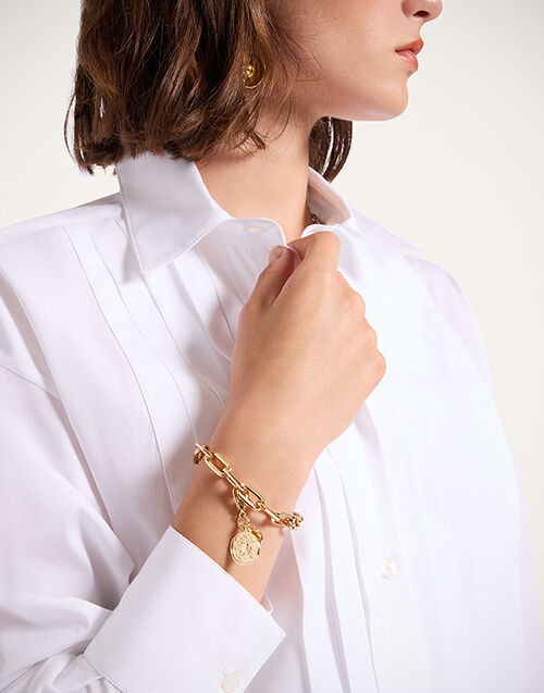 La DoubleJ Mini Scarab Charm 24k Gold Plate CHM0012BRA003SOLIDYE05