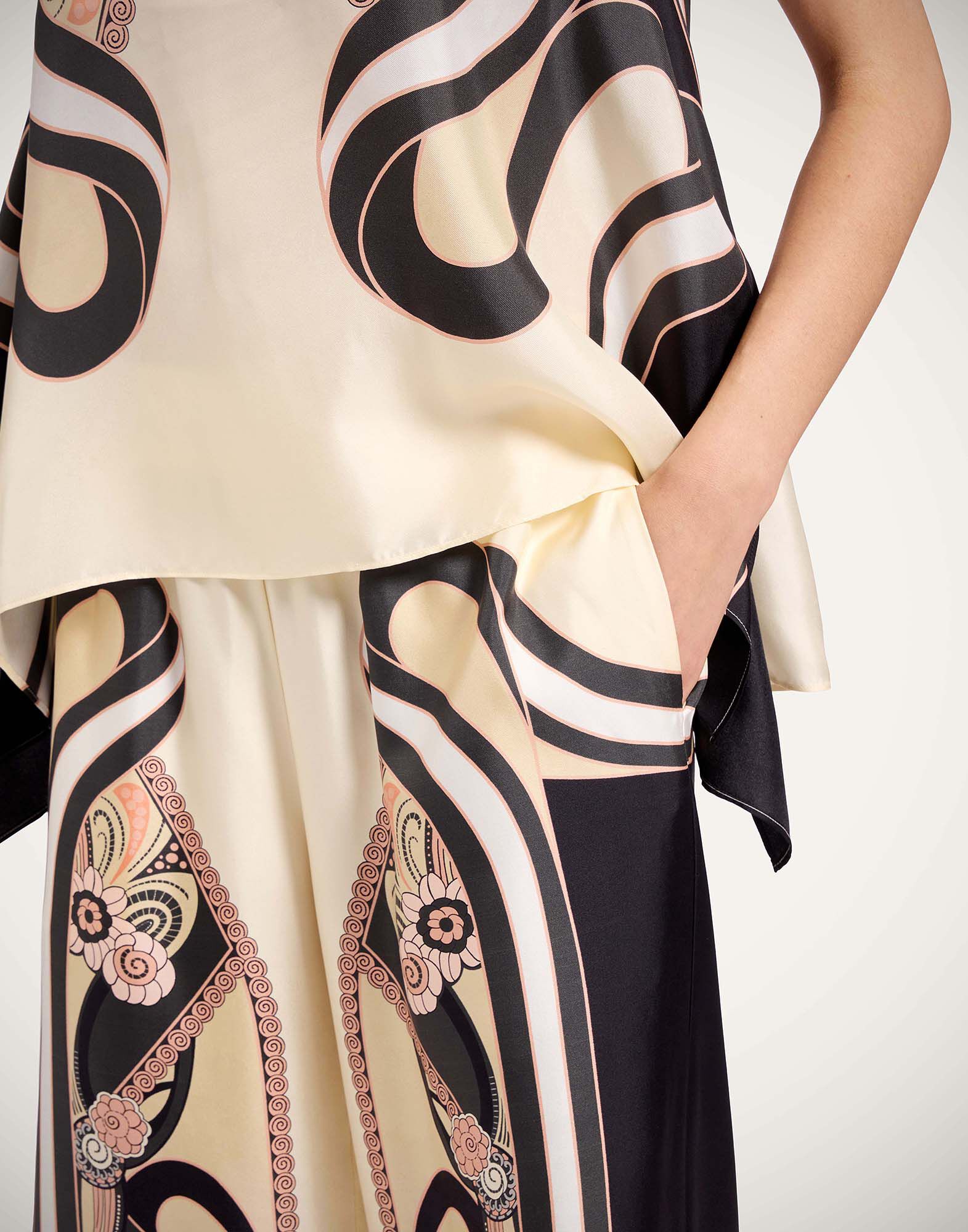 La DoubleJ Palazzo Pants Ambrosia Plac&eacute;e Pale Pink TRO0026SIL006AMB03PI02