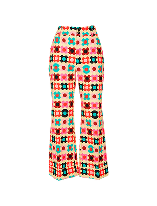 La DoubleJ Hendrix Pants Groovy Dot Giallo TRO0014COT005GRO0003