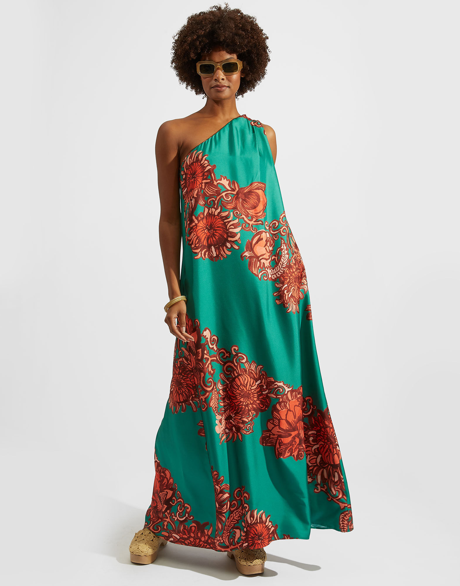 La DoubleJ Roy Dress Anemone Ghirlanda DRE0460SIL001ANE03GR02