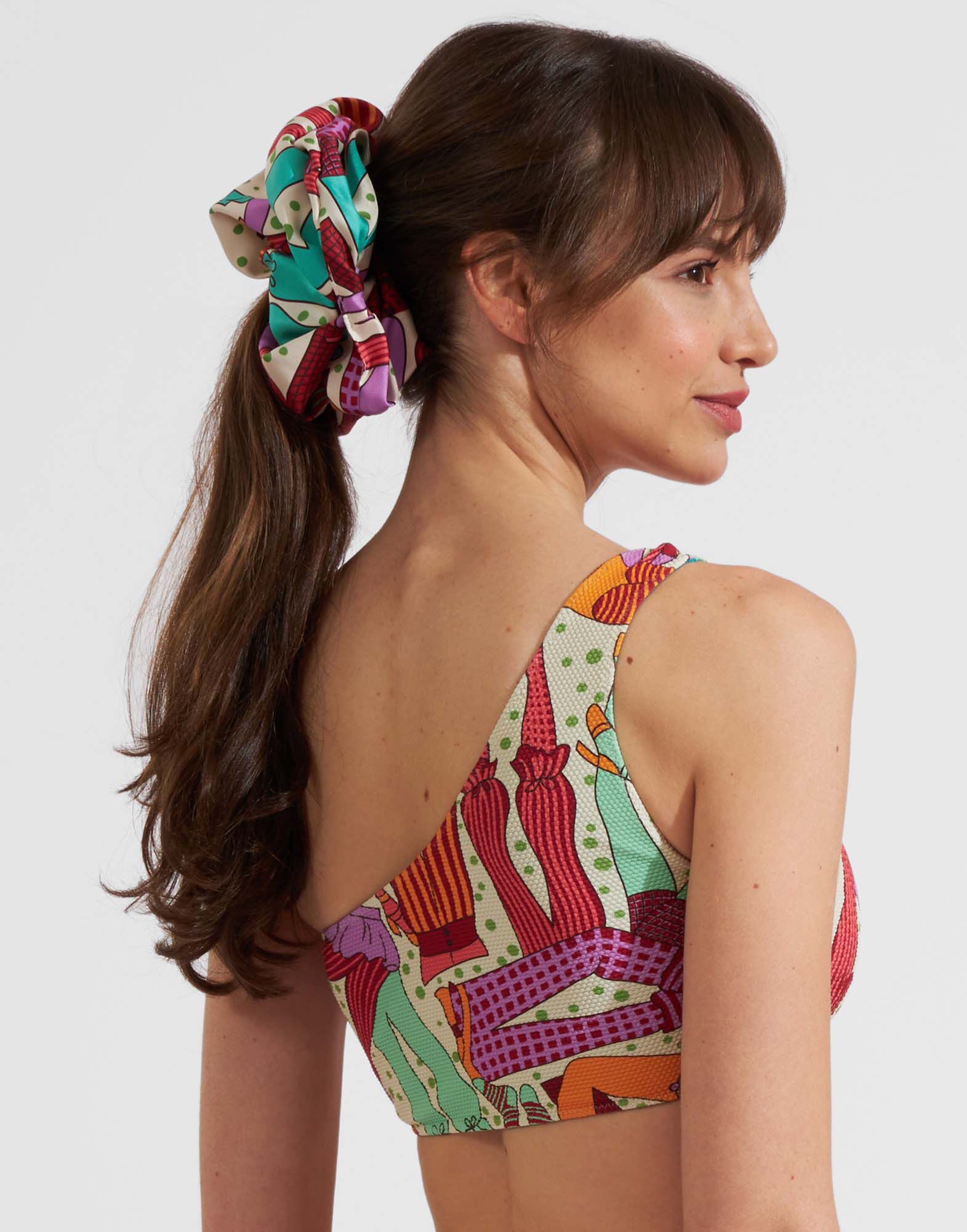 La DoubleJ Giga Scrunchie Zia SCR0003SIL001ZIA01BU03