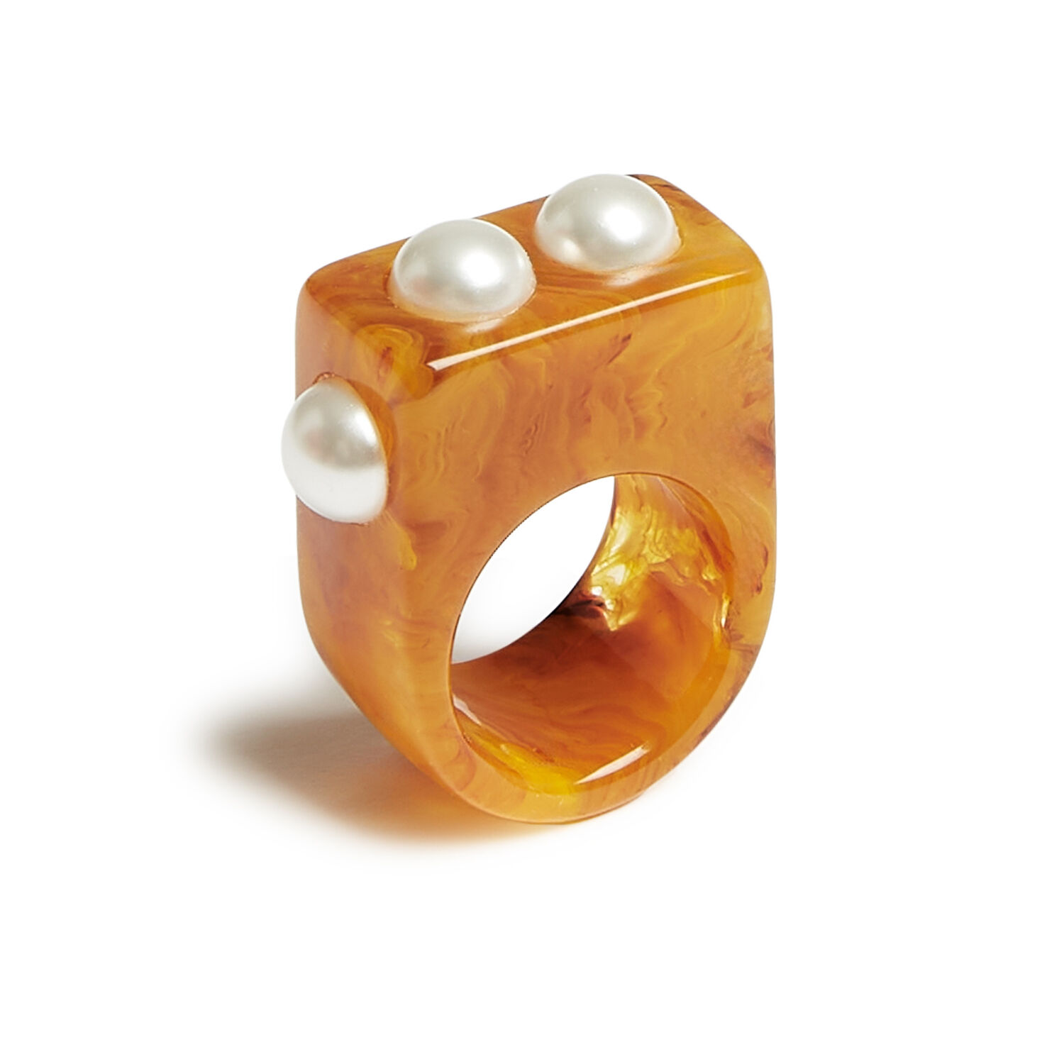 La Doublej Nefertiti Ring In Solid Rust