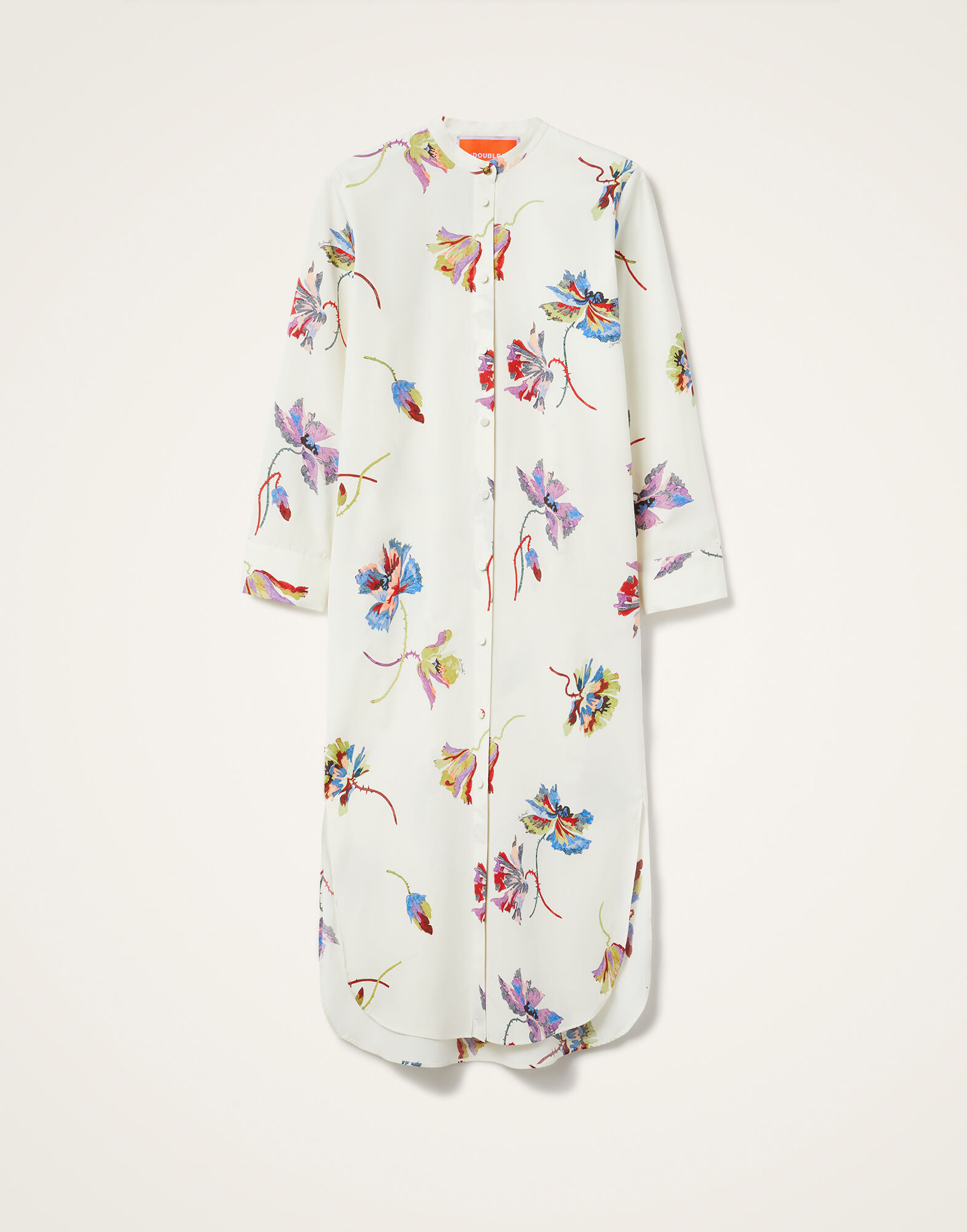 La DoubleJ Sundowner Tunic Infiorata White DRE0897COT039INF01WH01