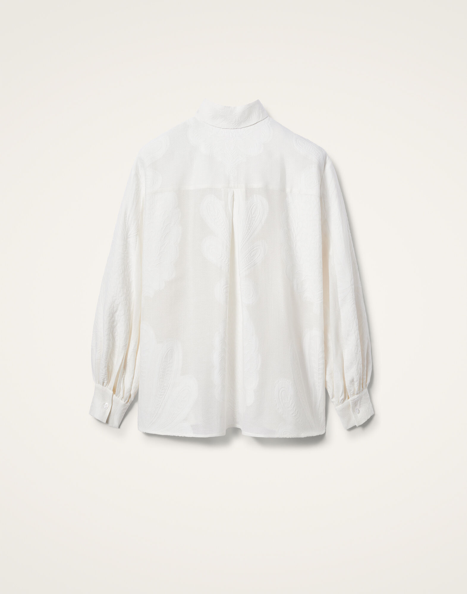 La DoubleJ Poet Shirt Pineapple Lace White SHI0055JCQ046PNP21WH01