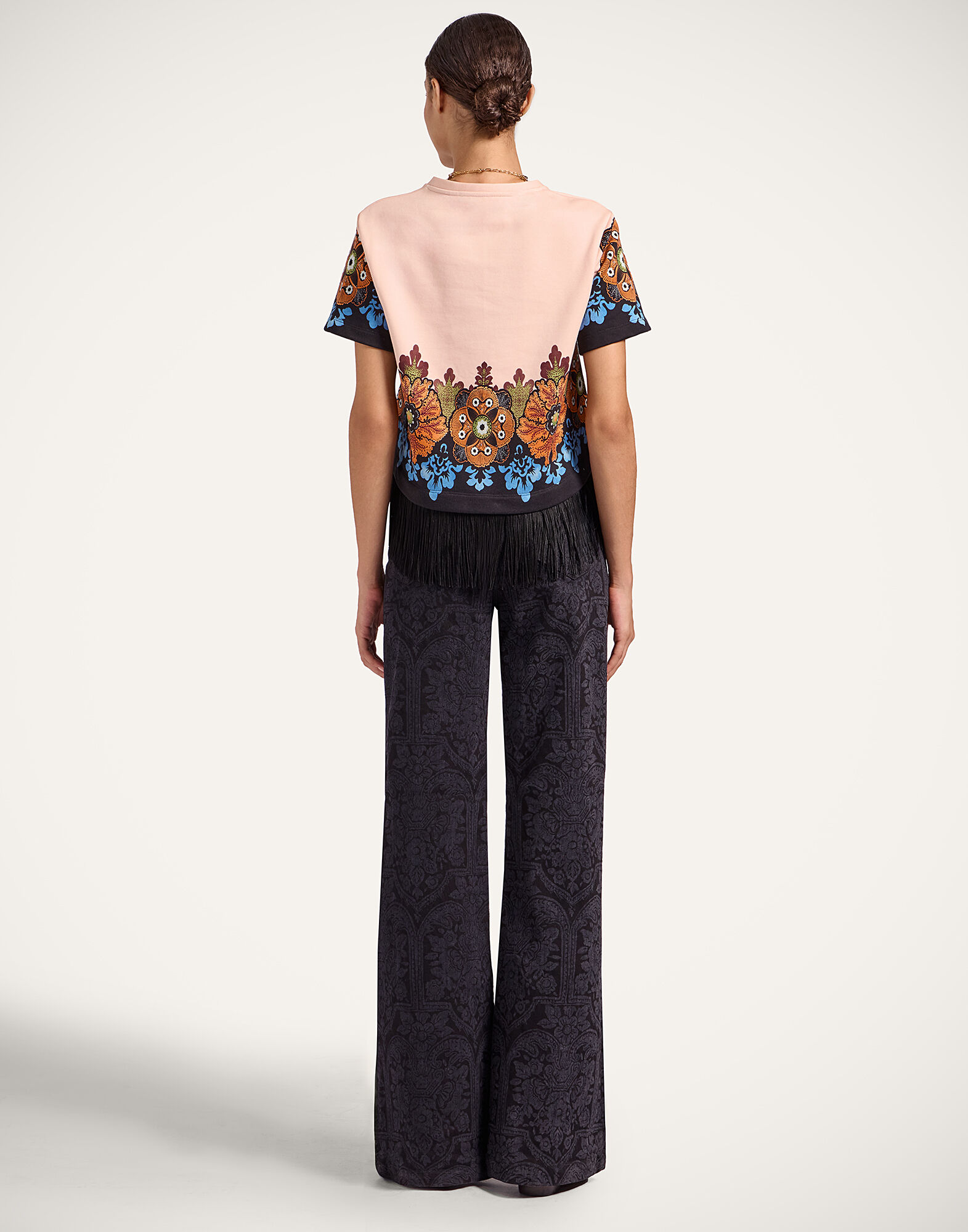 La DoubleJ Flare Jeans Corte Black TRO0096DEN001CRT04BL01