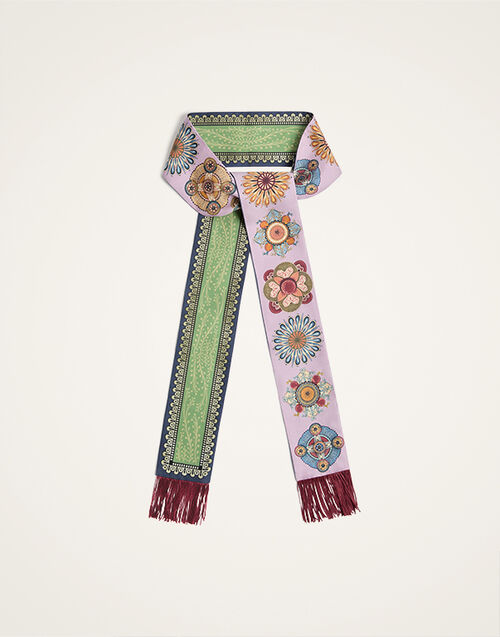 La DoubleJ Skinny Scarf Nucleus Placée Dusty Pink SCA0075SIL006NUC06PI10