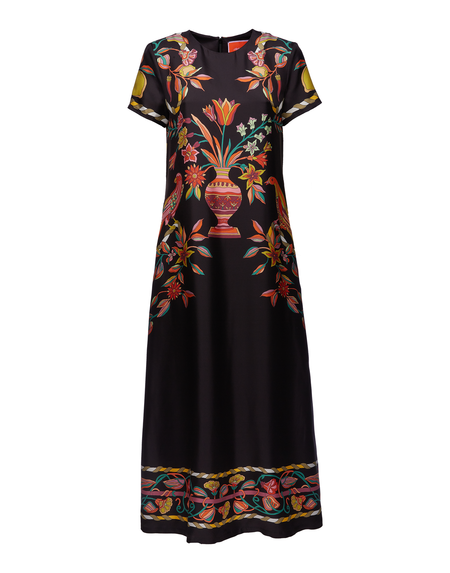 La DoubleJ Swing Dress Borboni Placee Nero DRE0128SIL006BRN02BL01