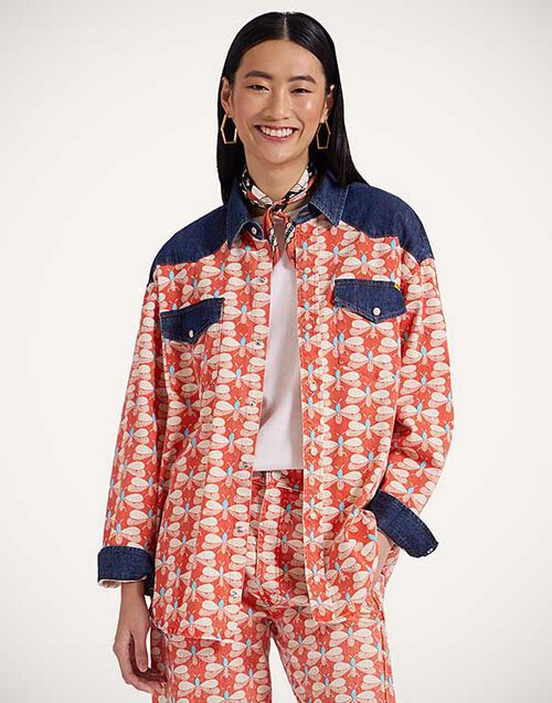 La DoubleJ The Tycoon Shirt Pull My Petaltail Orange SHI0136COT072PET03OR02