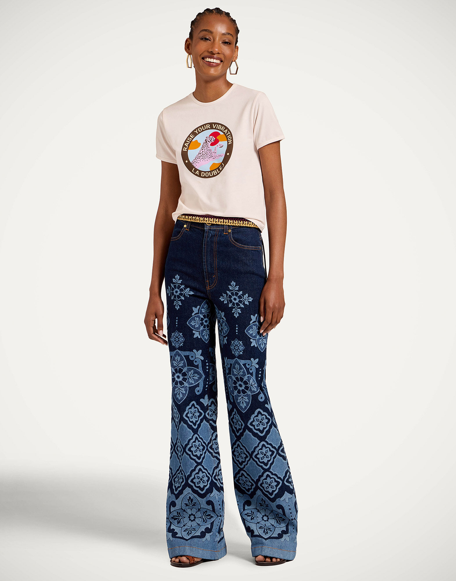 La DoubleJ The Cu-Tee Crop Solid Ecru TSH0068JER076SOP13WH01