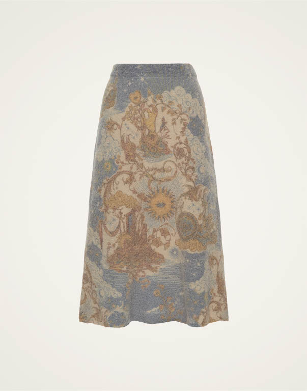 La DoubleJ All-In Skirt Light Blue SKI0134KNI124VA291BU01