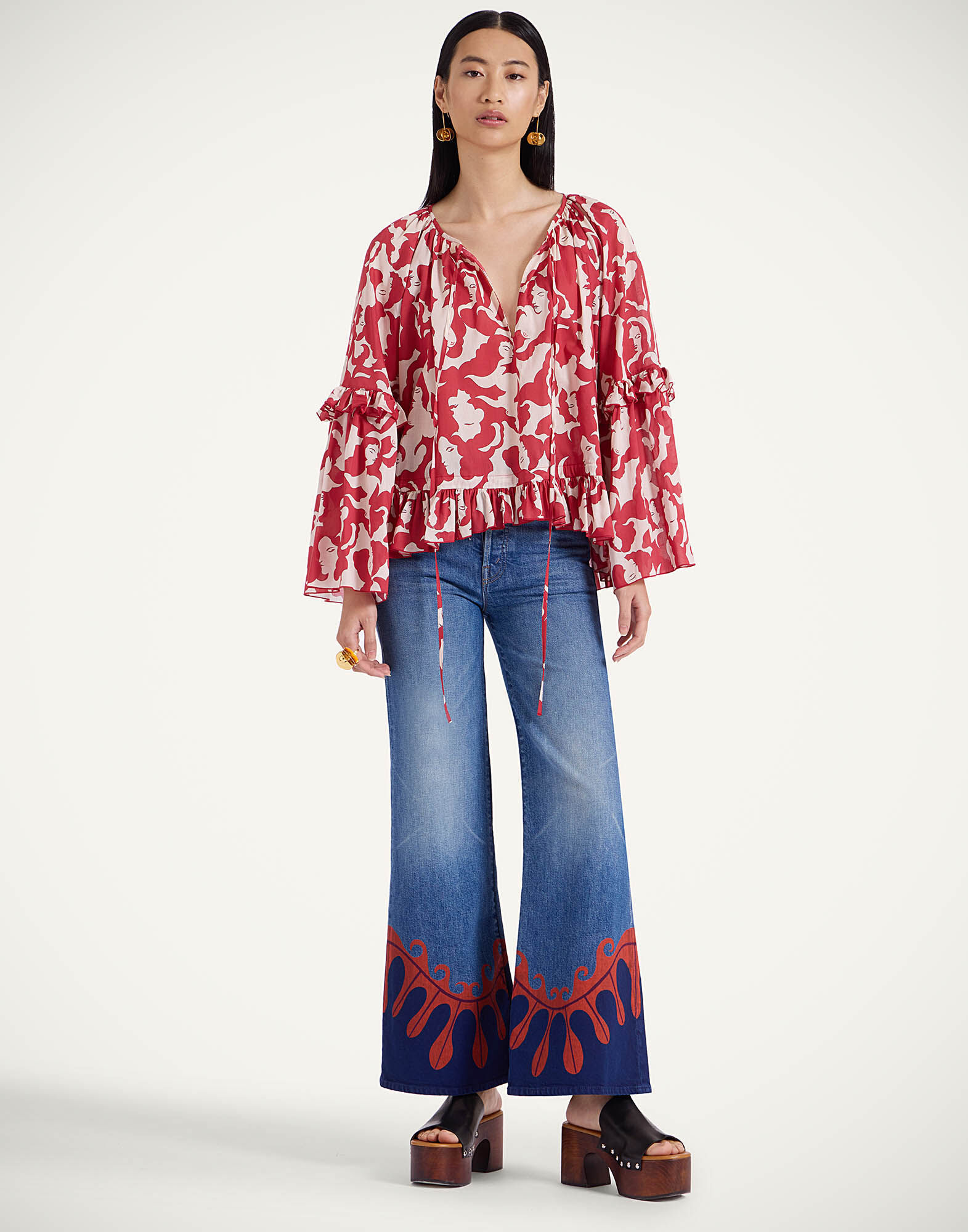 La DoubleJ The Tomcat Roller Jeans Deep In The Pacific Blue TRO0167DEN011PCF04BU03