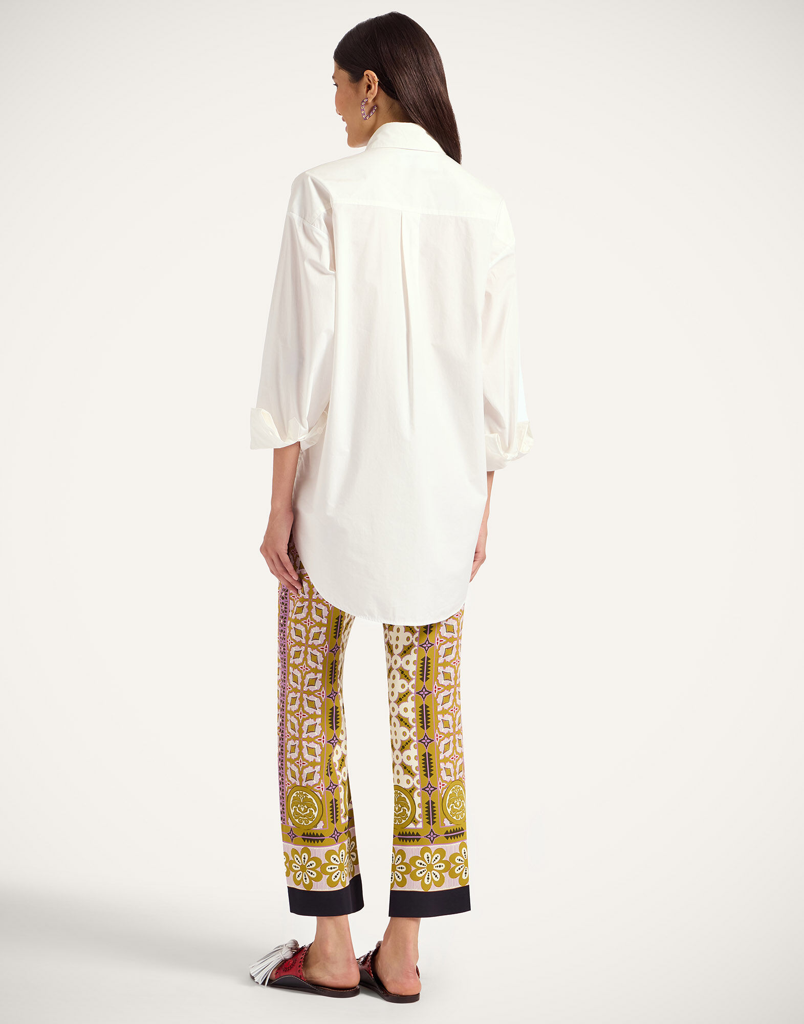 La DoubleJ Stretch Pants Pagoda Plac&eacute;e Pink TRO0054VIS011PAG01PI01