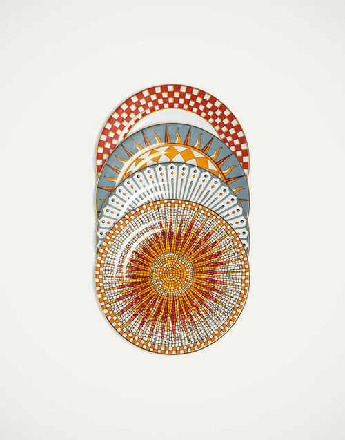 La DoubleJ Dessert Plates Set Of 4 Solar Multicolor DES0004CER001SOL08MU03