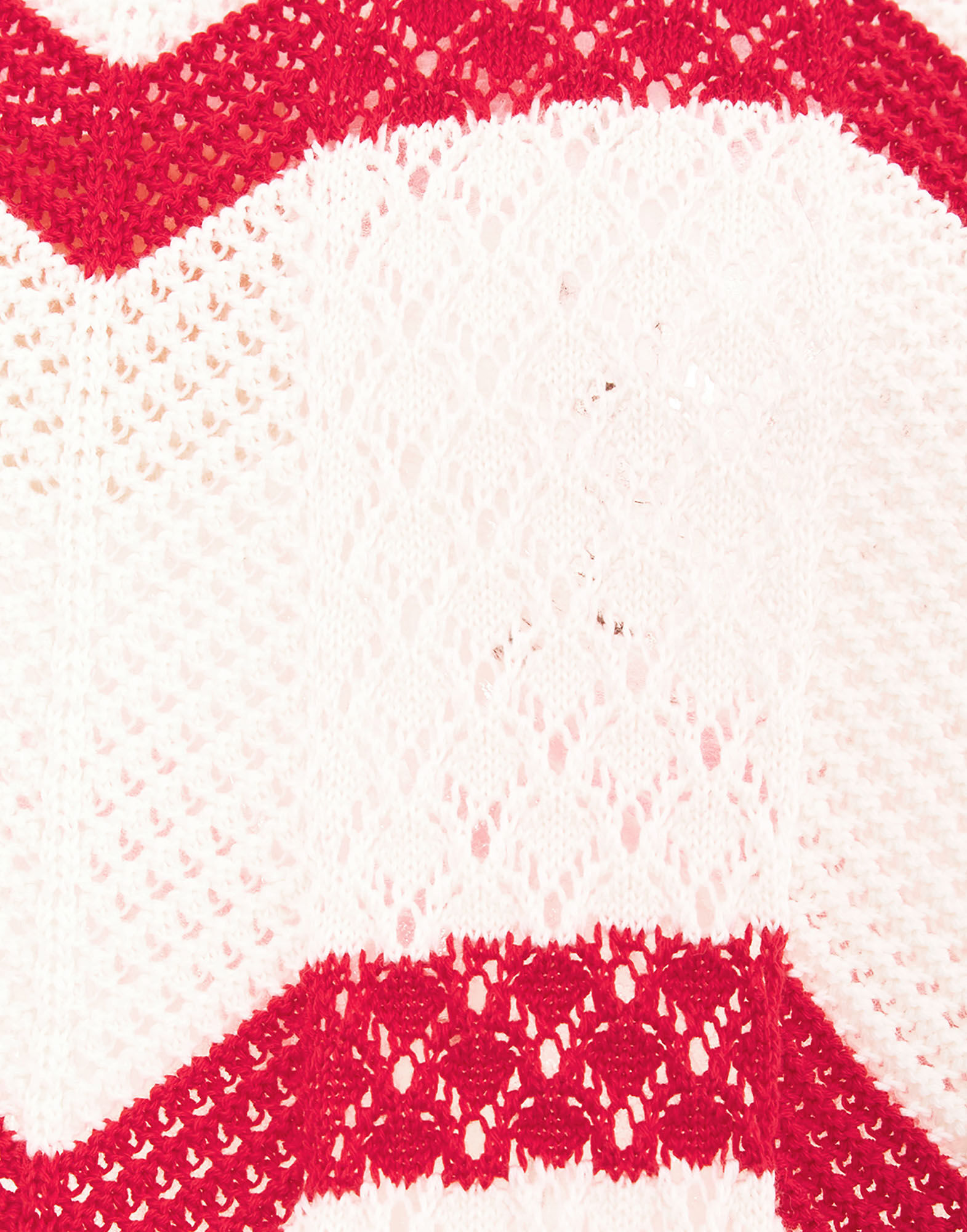 La DoubleJ Chevron Crop Sweater Red PUL0146KNI084VA170RE01