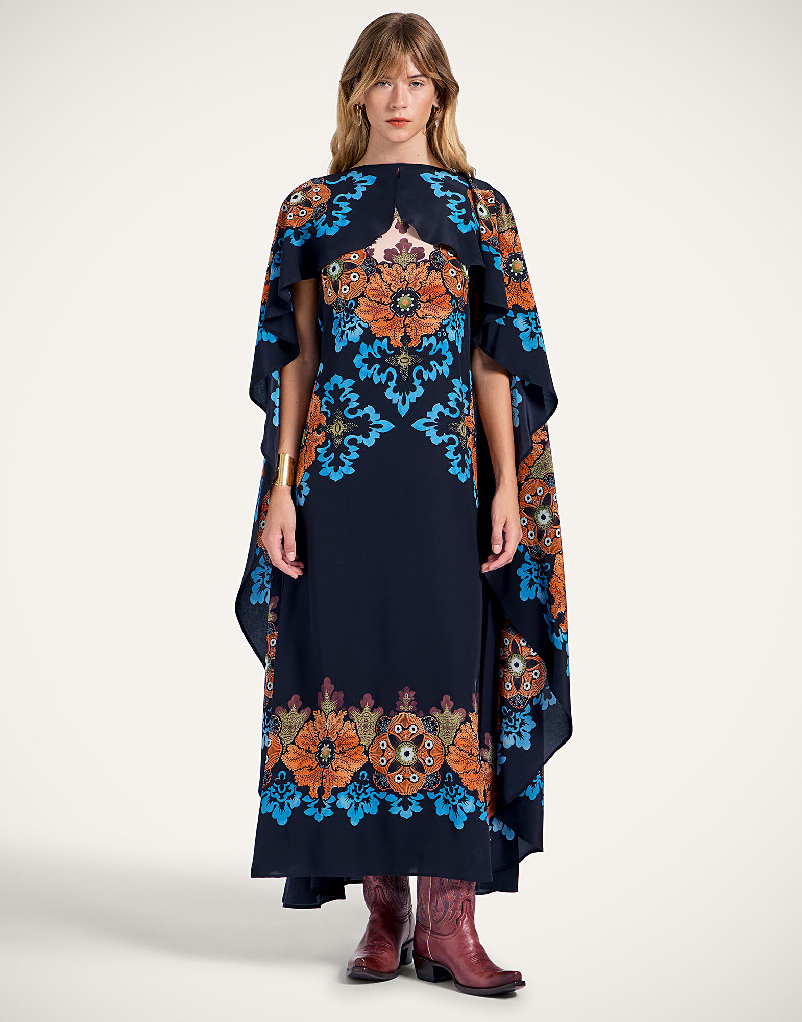 La DoubleJ Magic Dress Bounty Plac&eacute;e Orange DRE0959CRE002BOU01OR02