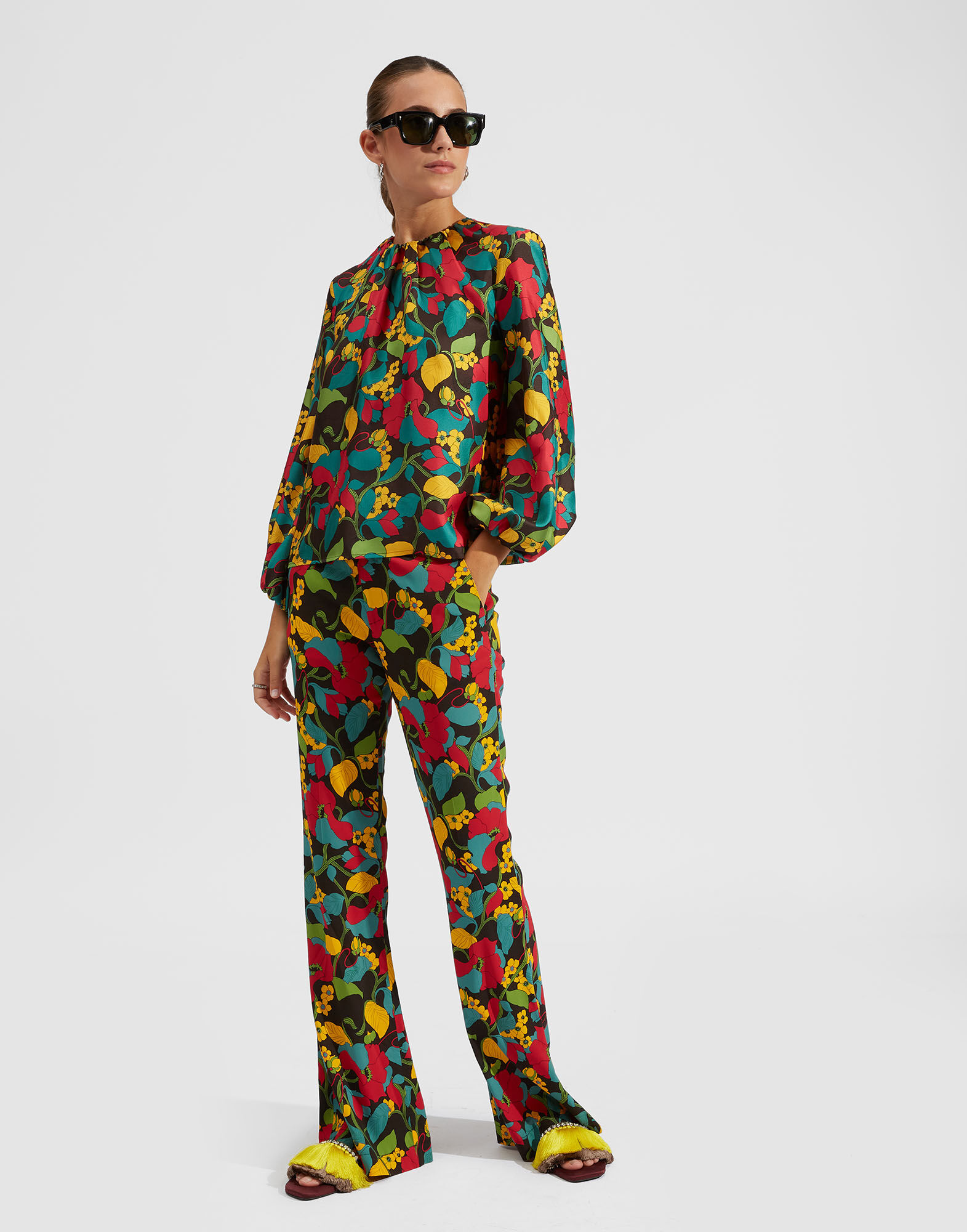 La DoubleJ Charming Top Vines TOP0021SIL001VIN0001