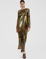 La DoubleJ Swank Dress Sicomore Gold DRE0206PAI002SIC01YE05