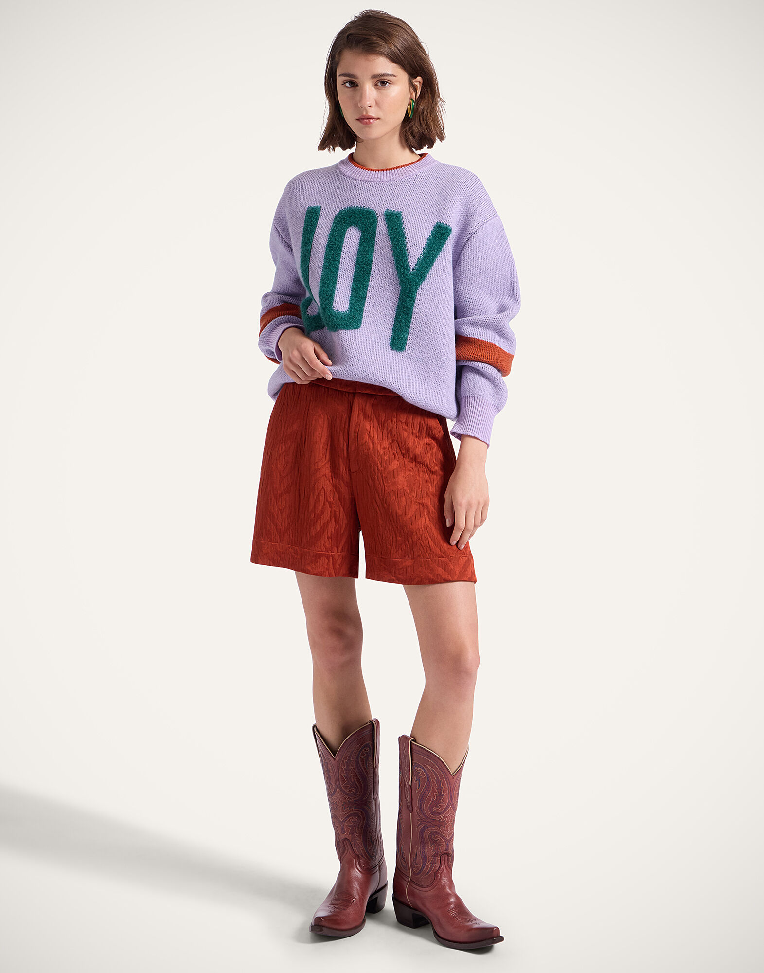 La DoubleJ Good Butt Shorts Animalier Rust TRO0010JCQ118ANI02OR04