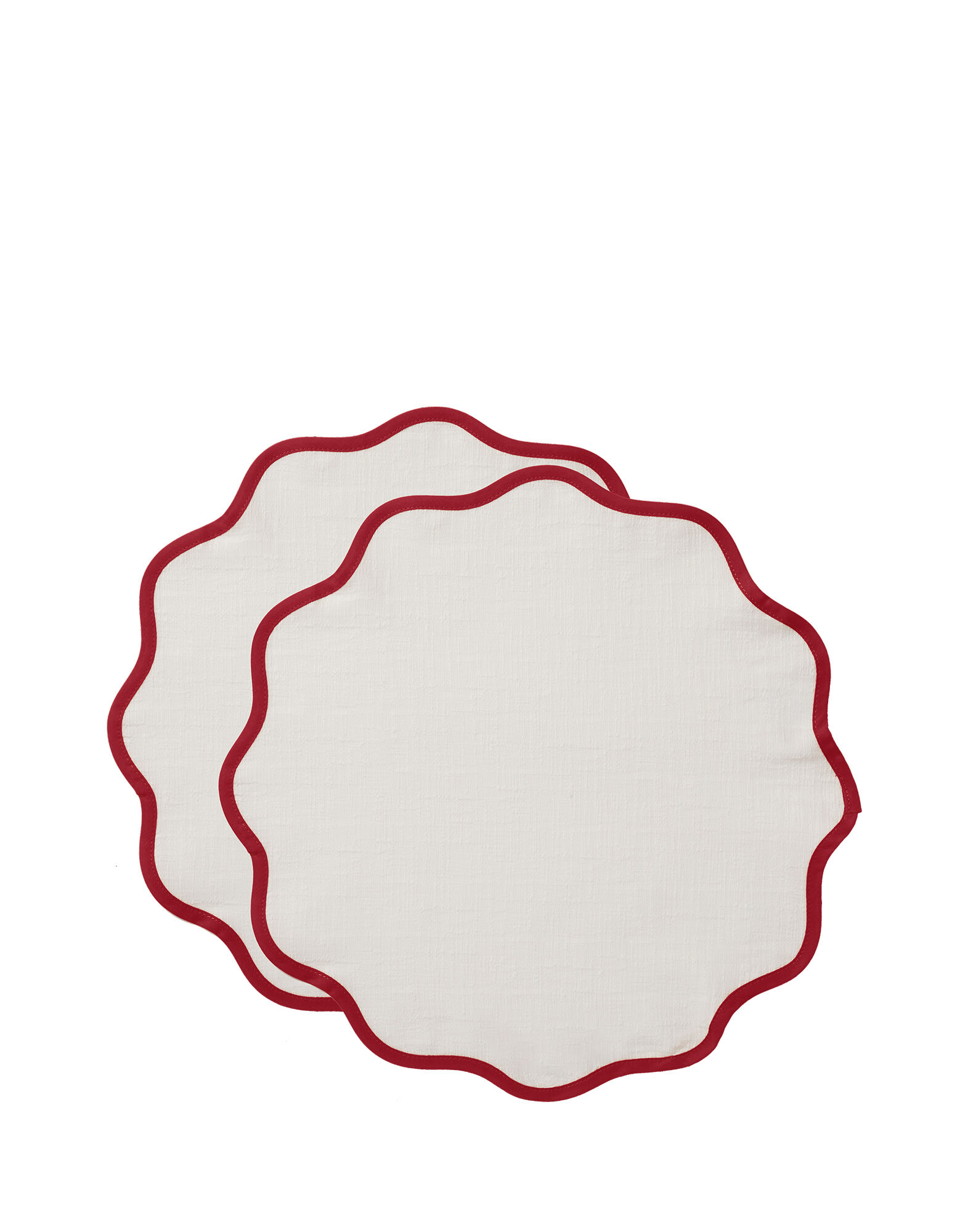 LaDoubleJ Cloud Placemat Set of 2 Red TBM0003COT005RAI0016
