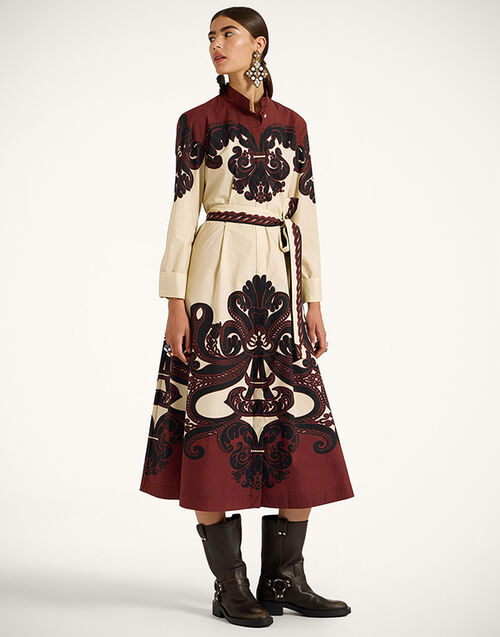 La DoubleJ Sundowner Dress Corsini Placée Cream DRE0459COT015INI02WH03