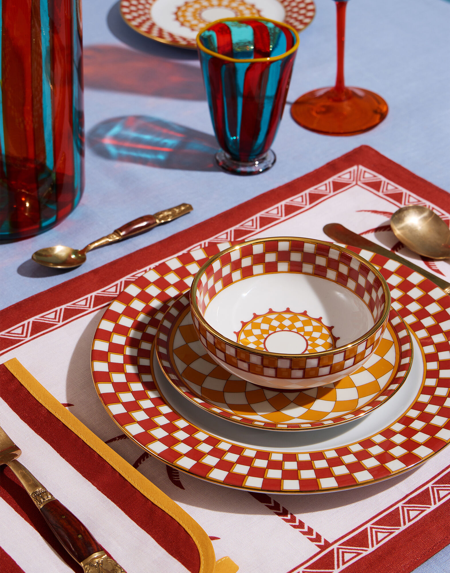 La DoubleJ Snack Bowl Set Of 2 Apollo Brick BWT0004CER001APL01RE06