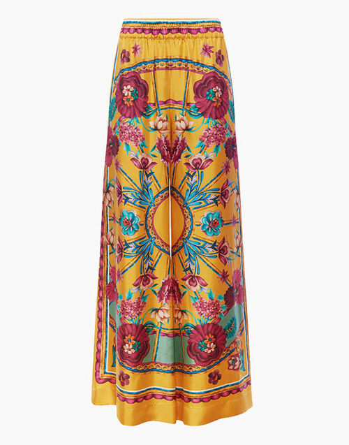 La DoubleJ Palazzo Pants Zodiac Placée Marigold TRO0026SIL006ZOD01OR05