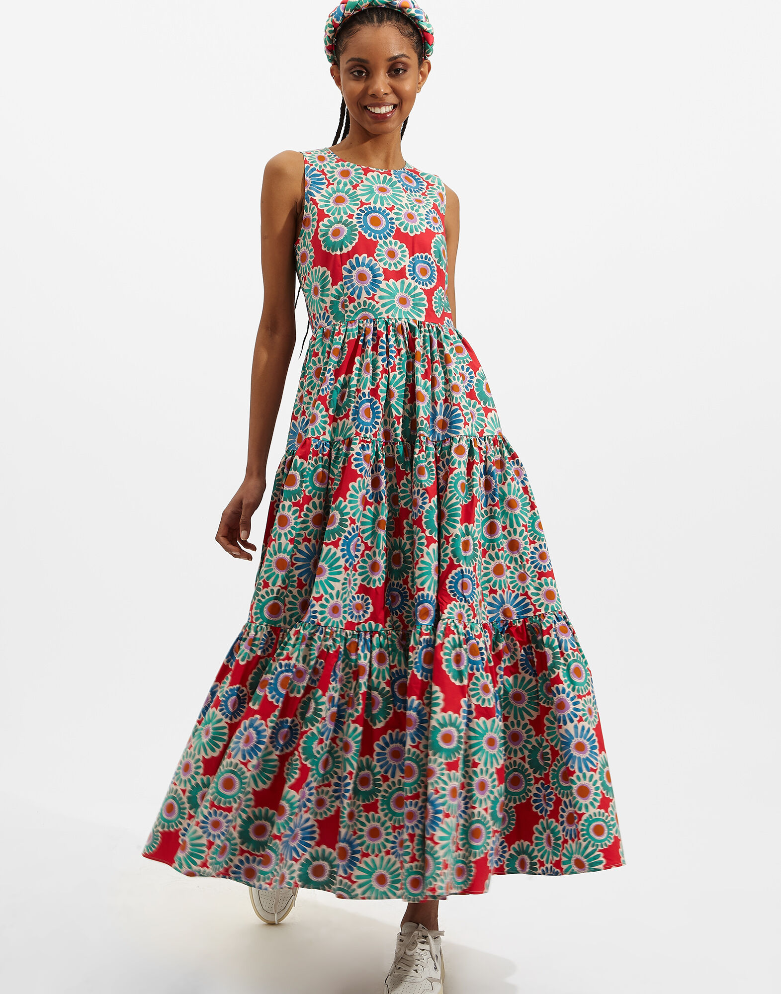 La DoubleJ Sleeveless Big Dress Crazy Daisy DRE0185COT001DAY0001