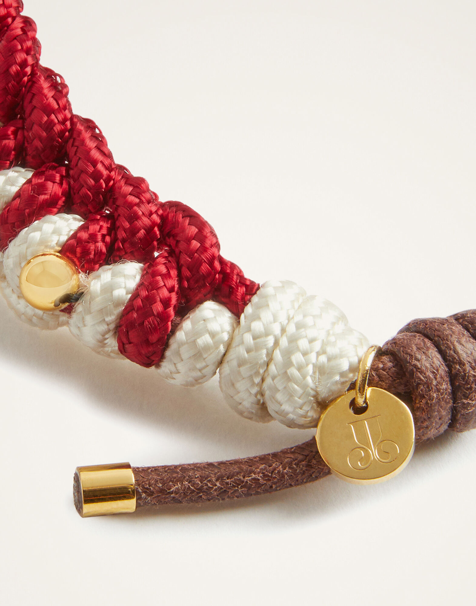 La DoubleJ Better Together Bracelet Bicolor Red & Ivory BAC0011ROP001VA357RE01