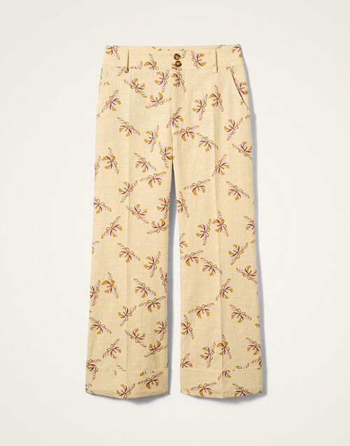 La DoubleJ Hendrix Pants Farfalla Buttercream TRO0014COT005FAR08WH09