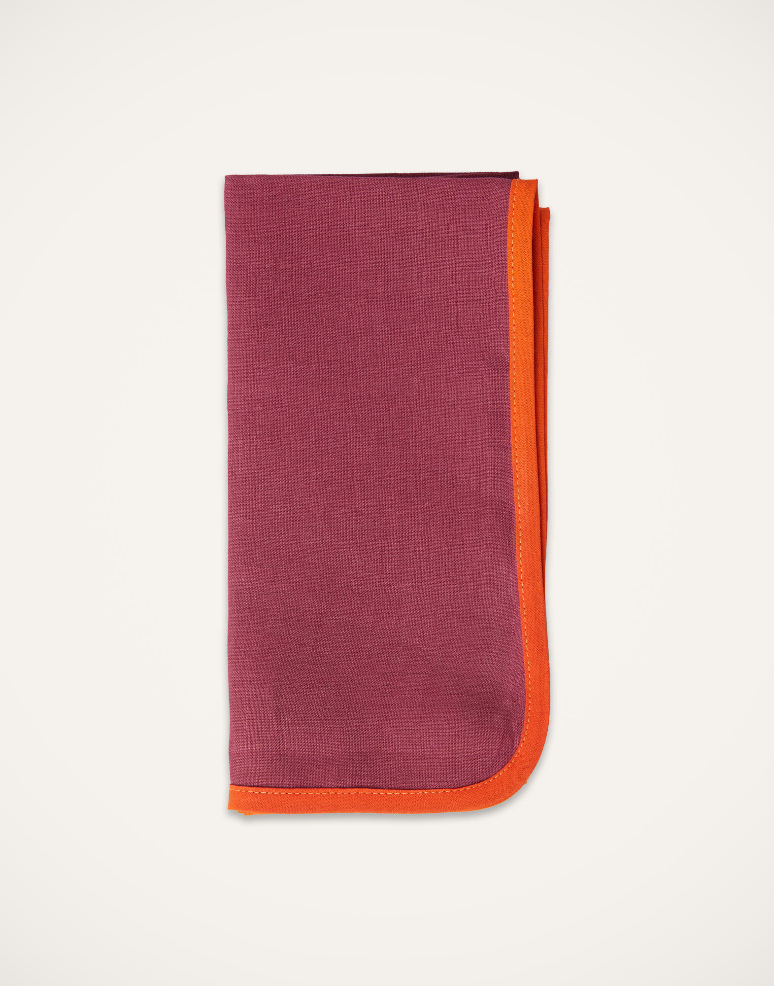 La DoubleJ Large Napkins Set Of 2 Rainbow Raspberry NAP0010LIN006RAI0029