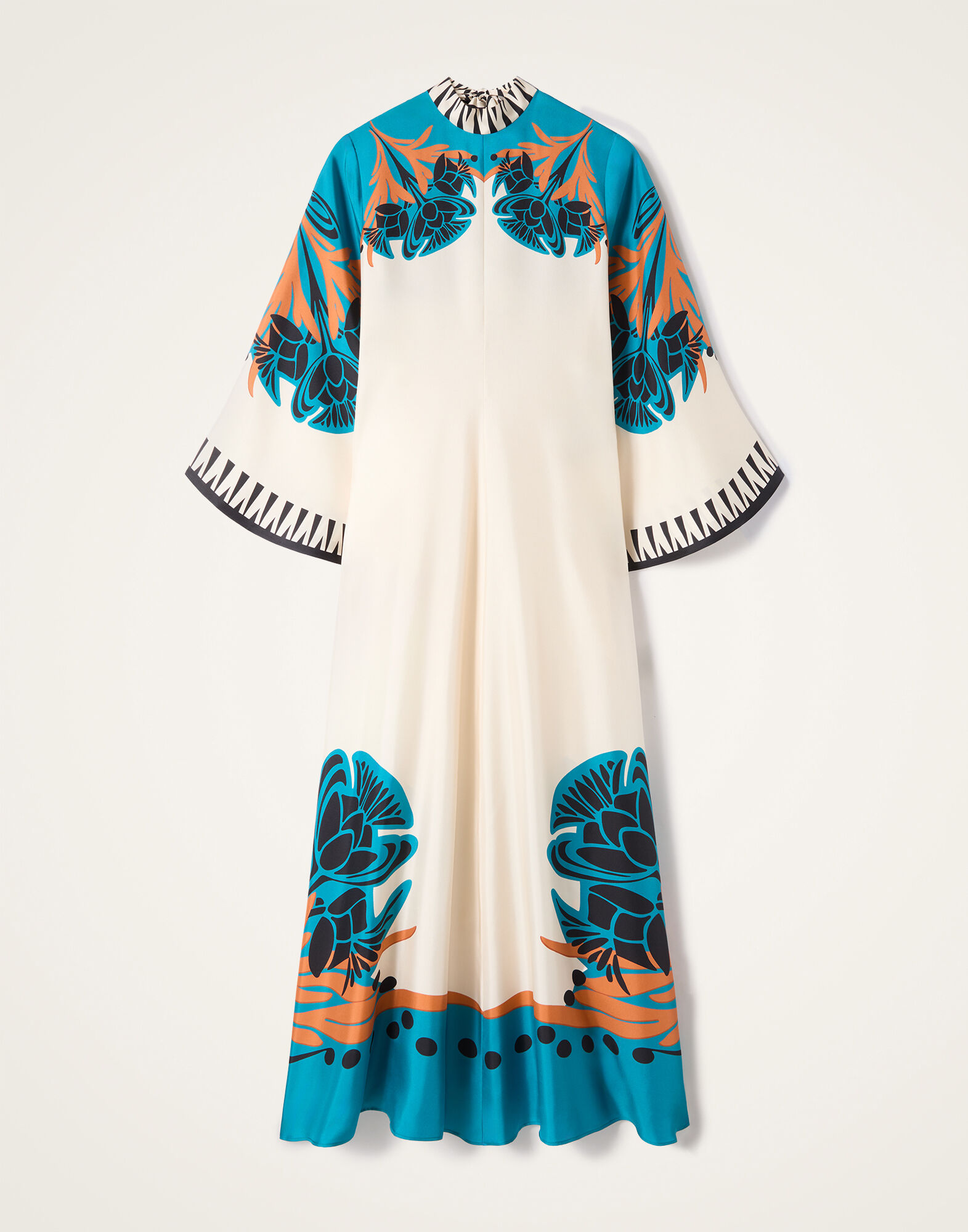 La DoubleJ Magnifico Dress Florence Plac&eacute;e Ivory DRE0232SIL006FLO02WH04