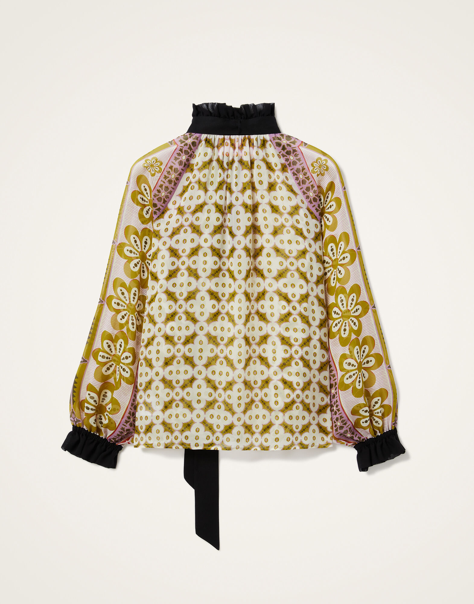 La DoubleJ Cerere Blouse Pagoda Plac&eacute;e Pink SHI0086SIL014PAG01PI01