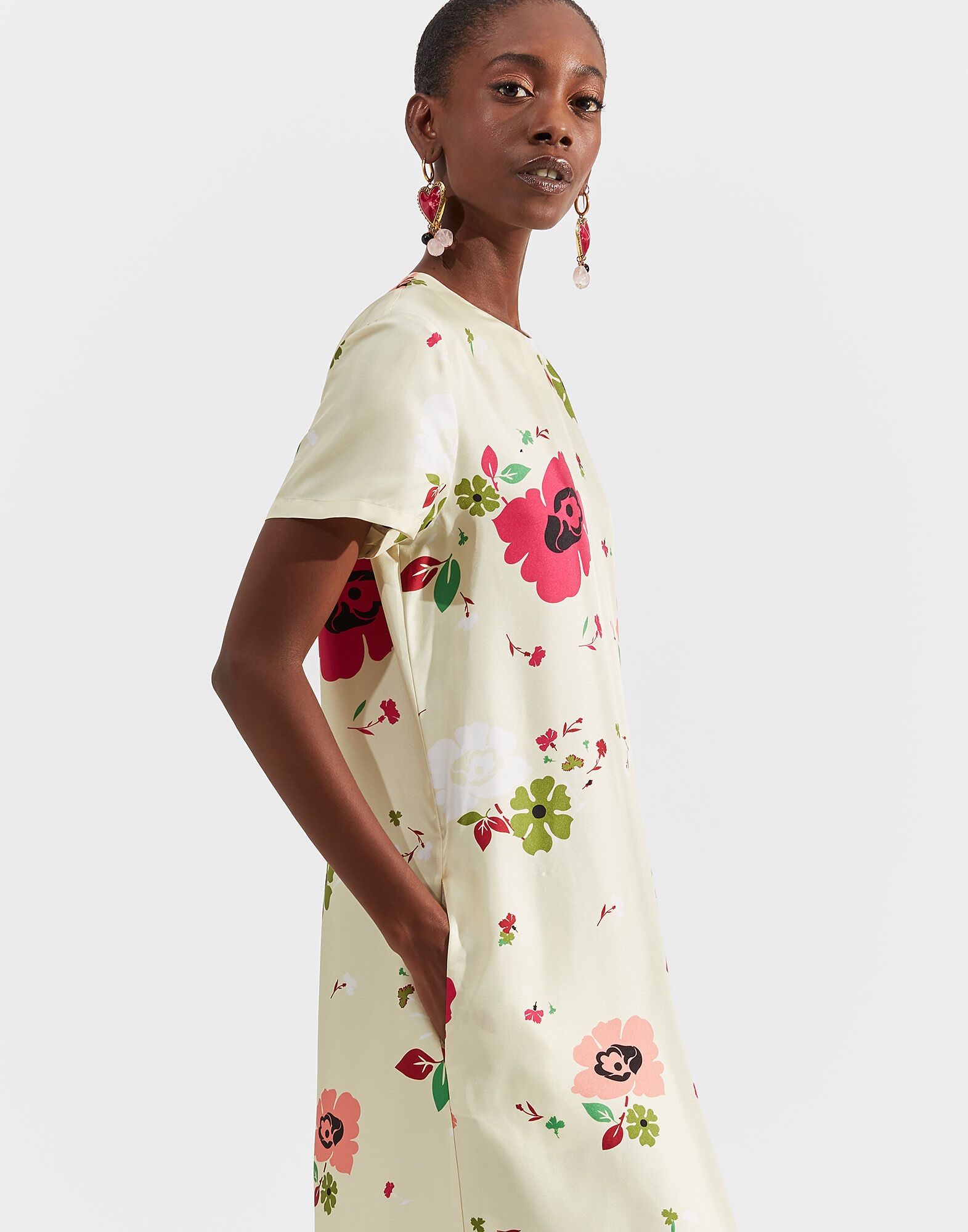 LaDoubleJ Swing Dress Giardino DRE0001SIL001GIA0001