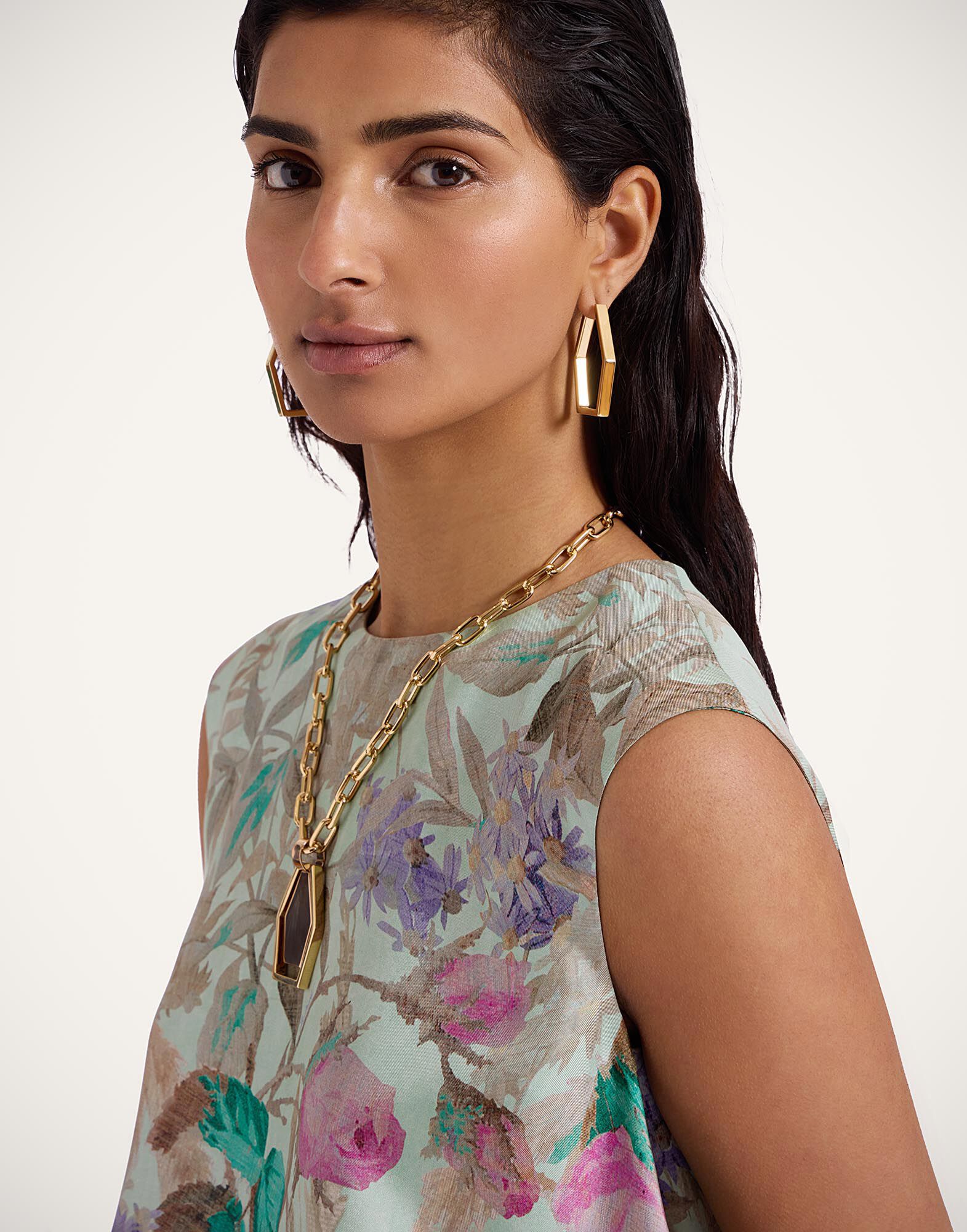 La DoubleJ San Carlo Top Heath Plac&eacute;e Mint TOP0092SIL001HEA02GR11