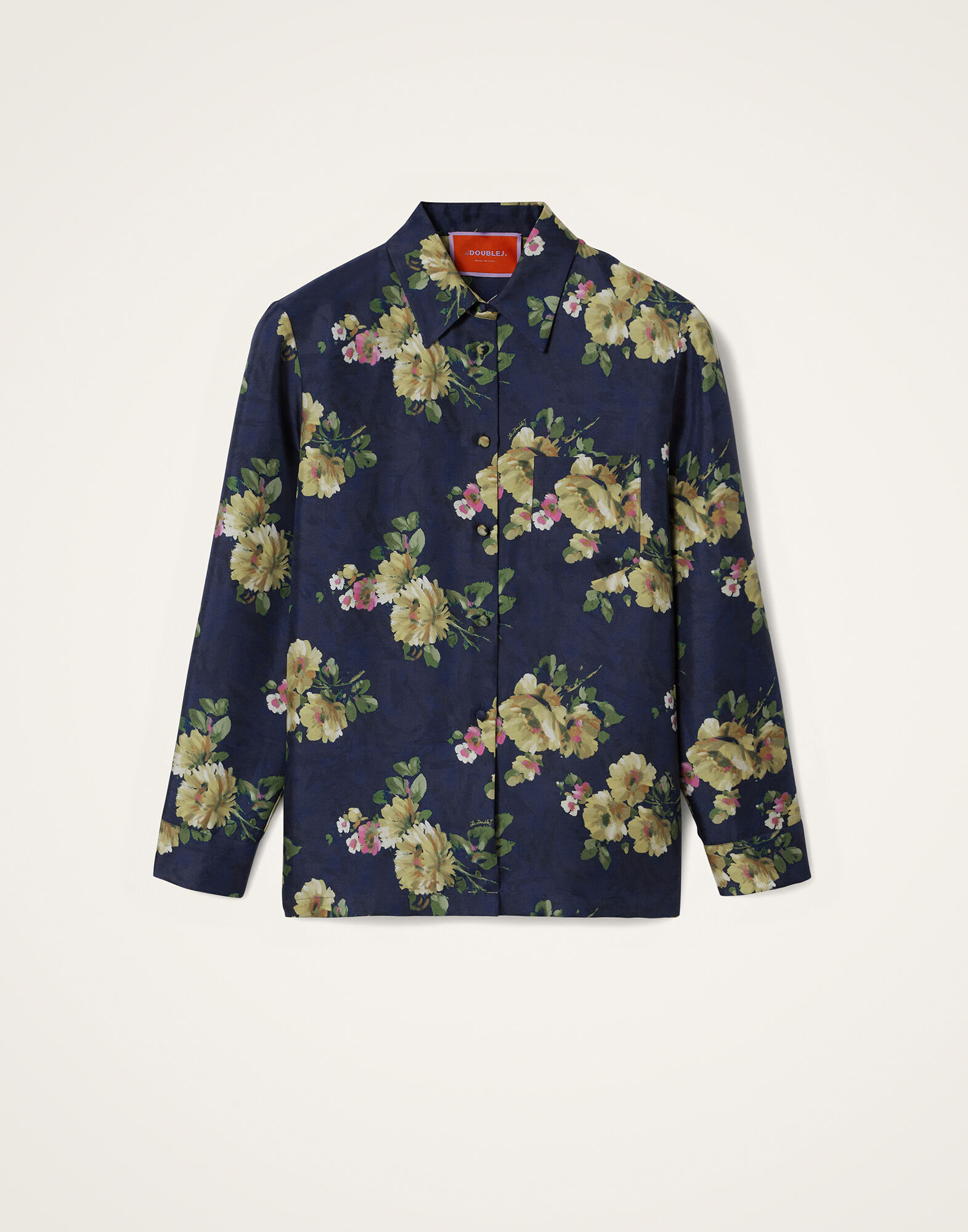 La DoubleJ Boy Shirt Riptide Midnight Blue SHI0001SIL001RIP01BU04