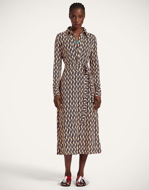 La DoubleJ Perry Street Dress Pesciolini Blue DRE0908JER027PES04BU03