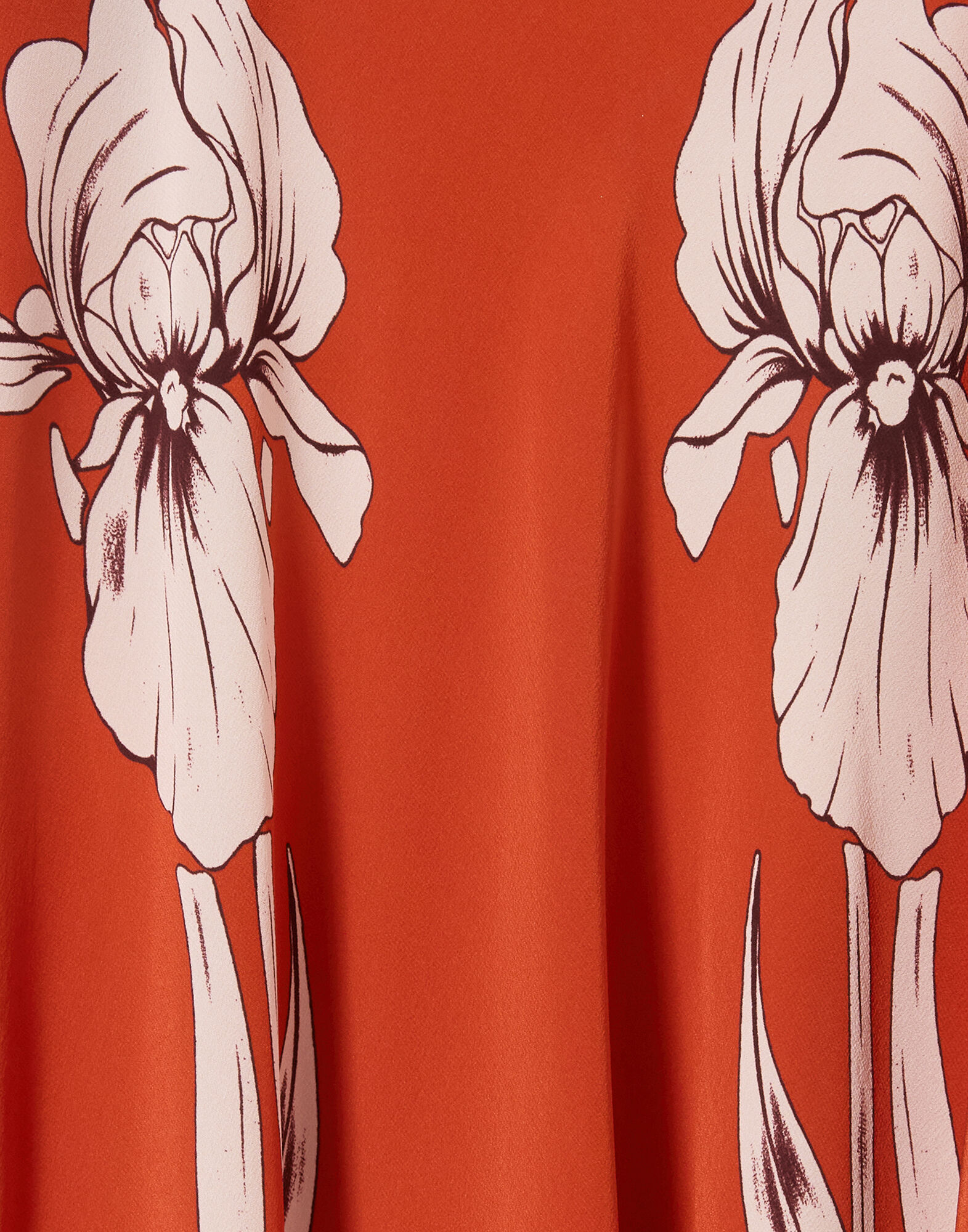 La DoubleJ Marlene Dress Iris Plac&eacute;e Dark Orange DRE0869CRE002IRS07OR03