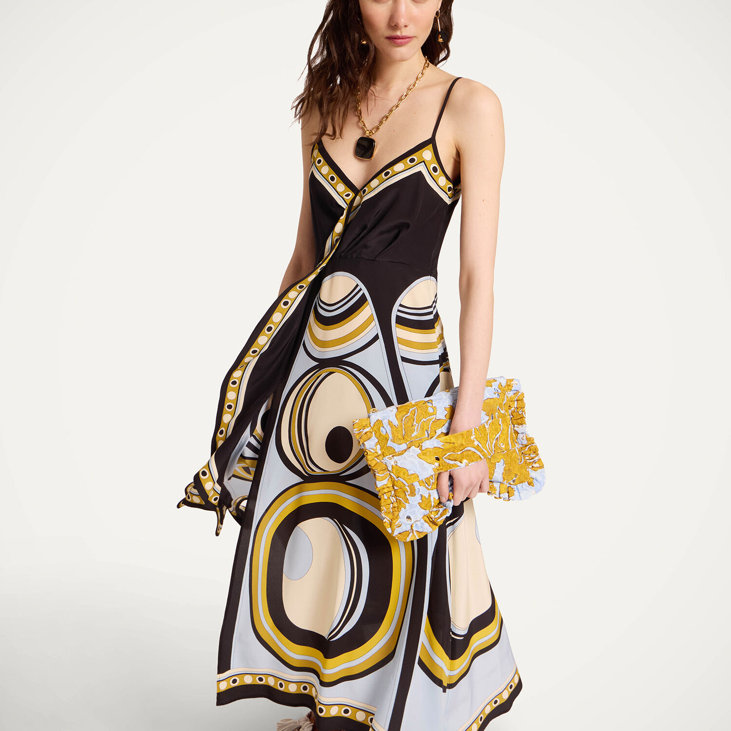 La Doublej Turn Around Dress In Multi