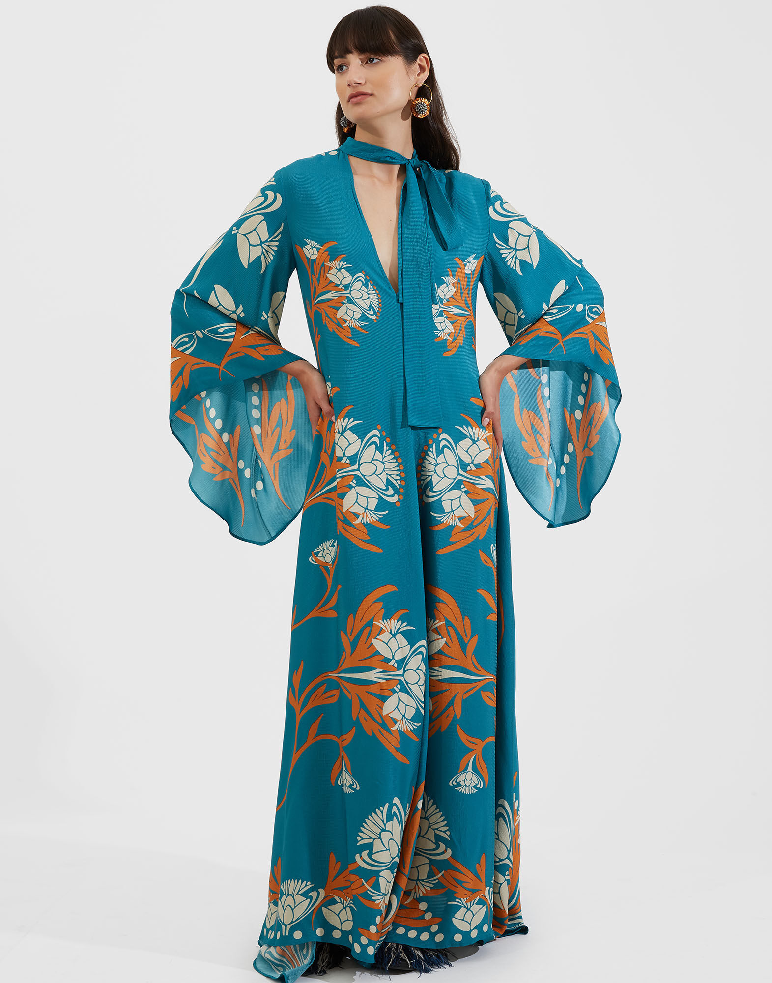 La DoubleJ Magnifico Dress Florence Plac&eacute;e DRE0232VIS004FLO0002