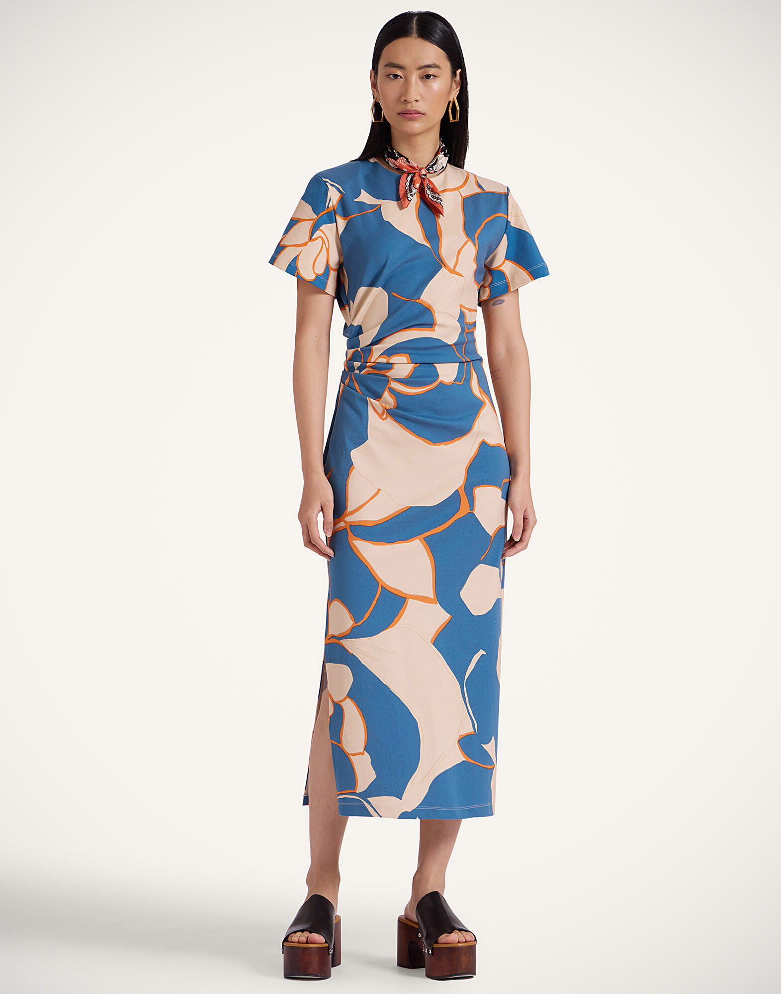 La DoubleJ Lela Dress Dea Dahlia Blue Petrol DRE0843JER043MGN01BU05